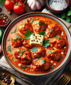 Our Butter Chicken combines grilled chicken pieces in a rich, creamy tomato gravy, creating a dish that’s both indulgent and comforting. The chicken is marinated and cooked fresh, and the entire preparation process is conducted with the utmost attention to cleanliness and hygiene.