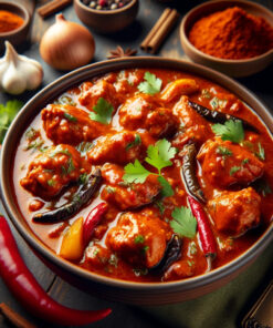Our Chicken Masala Gravy is a classic, hearty dish where fresh chicken pieces are simmered in a rich, aromatic spice blend. Each ingredient is carefully selected and prepared in a pristine environment, ensuring the dish not only tastes fresh but also meets high hygiene standards.