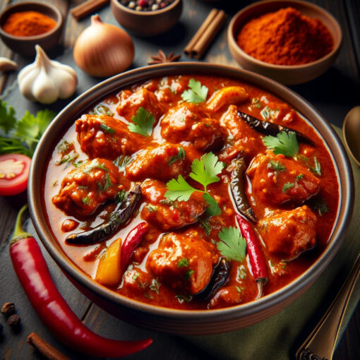 Our Chicken Masala Gravy is a classic, hearty dish where fresh chicken pieces are simmered in a rich, aromatic spice blend. Each ingredient is carefully selected and prepared in a pristine environment, ensuring the dish not only tastes fresh but also meets high hygiene standards.