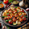 Chicken Tikka are boneless pieces of chicken, marinated in spiced yogurt, threaded on a metal skewer and cooked on live charcoal. The term “Tikka” translates to a piece or chunk.