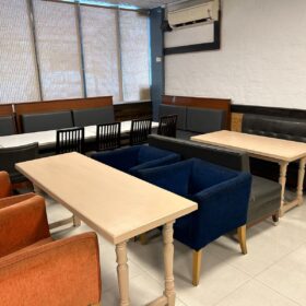 Our restaurant's main hall is a majestic space, blending modern design with classic comfort, perfect for any dining experience