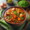 Matar Paneer is a classic Indian dish, combining fresh green peas and paneer in a mildly spiced tomato-based sauce. We focus on using the freshest ingredients and maintain high standards of cleanliness, making this dish a wholesome and hygienic choice for paneer lovers.