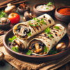 Mushroom Tikka Roll
