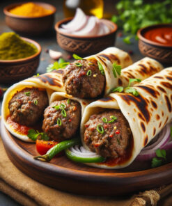 Mutton Seekh Kebab Roll