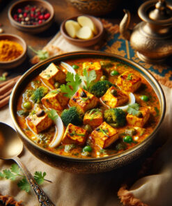 Paneer Dhaniya Adraki is a unique dish with fresh paneer cubes cooked in a zesty coriander (dhaniya) and ginger (adraki) gravy. This dish is notable for its freshness and clean preparation, combining the robust flavors of herbs and spices in a hygienic and flavorful way.