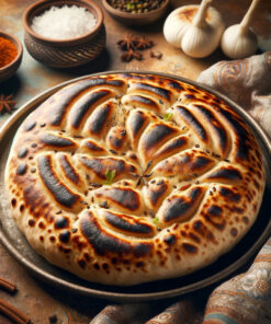 Freshly kneaded whole wheat dough is expertly cooked in a clay oven to create our Tandoori Roti, offering a rustic and earthy flavor. Each roti is prepared in a pristine environment, ensuring a hygienic and hearty accompaniment to your meal.