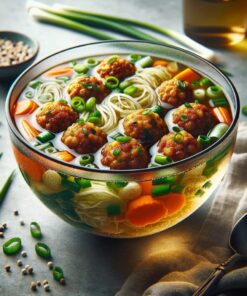 Veg Manchurian Soup